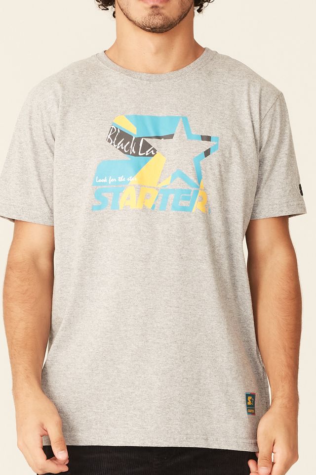 Camiseta-Starter-Estampada-Cinza-Mescla