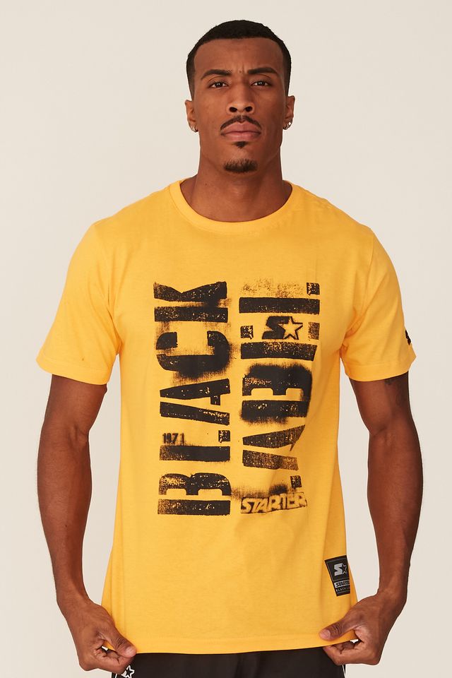 Camiseta-Starter-Estampada-Amarela