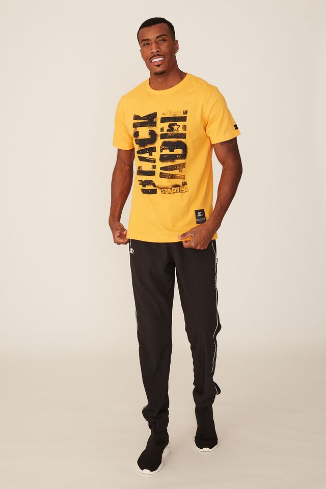 Camiseta-Starter-Estampada-Amarela