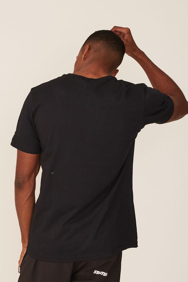 Camiseta-Starter-Estampada-Preta