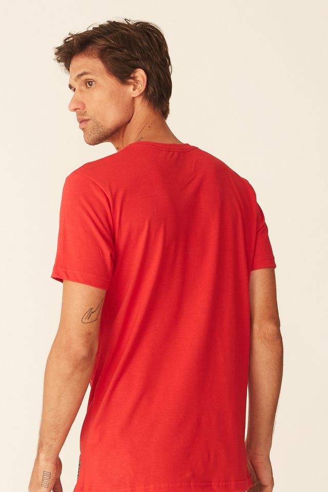 Camiseta-NBA-Estampada-Chicago-Bulls-Casual-Vermelha