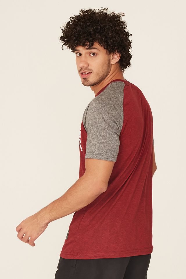 Camiseta-NBA-Raglan-Estampada-Chicago-Bulls-Casual-Vermelha