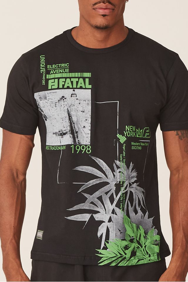 Camiseta-Fatal-Estampada-Preta
