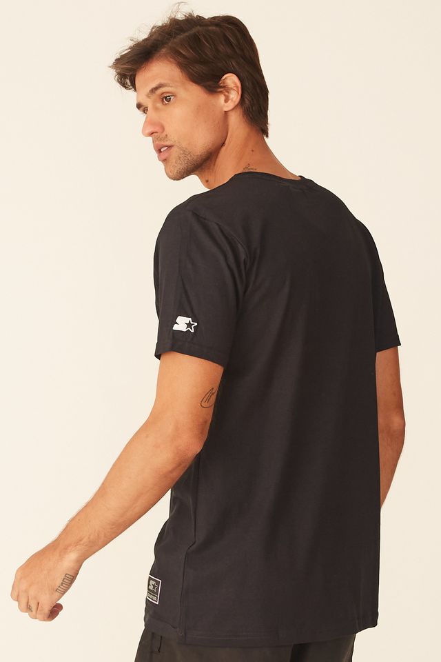 Camiseta-Starter-Estampada-Preta