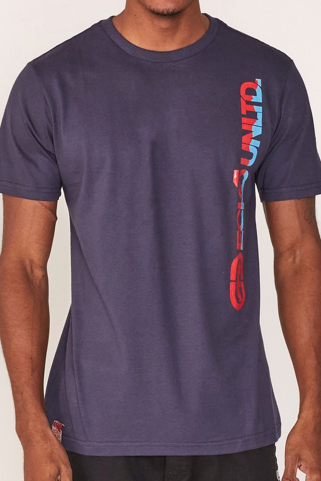 Camiseta-Ecko-Estampada-Azul-Marinho