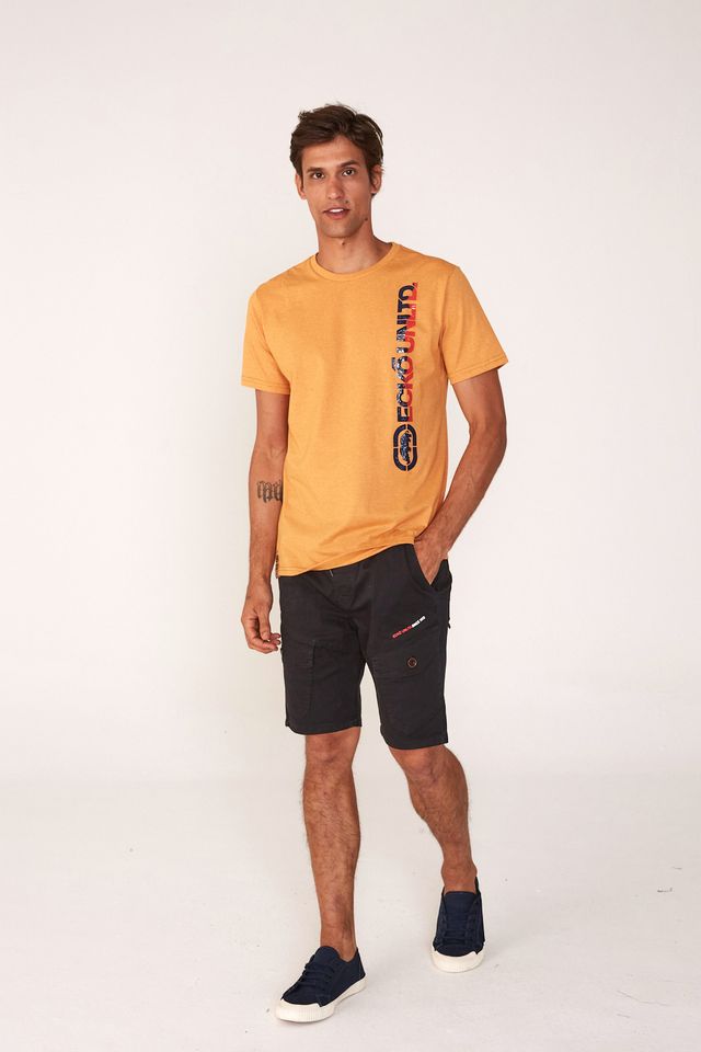 Camiseta-Ecko-Estampada-Amarela-Mescla