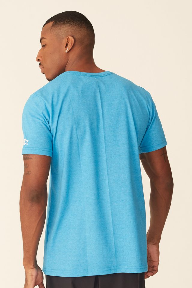 Camiseta-Starter-Estampada-Azul-Mescla