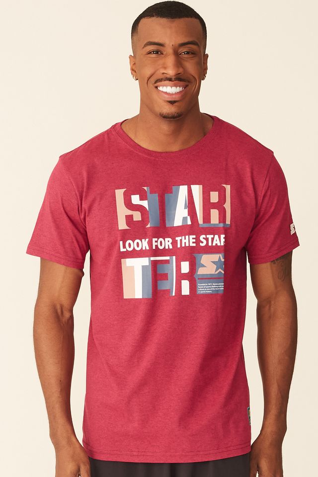 Camiseta-Starter-Estampada-Pink-Neon-Mescla