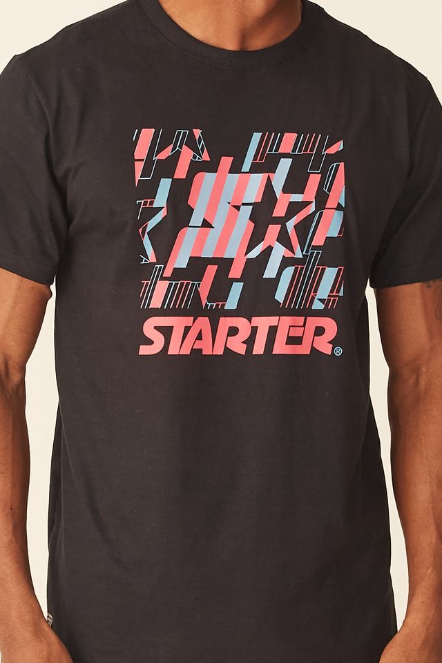 Camiseta-Starter-Estampada-Preta