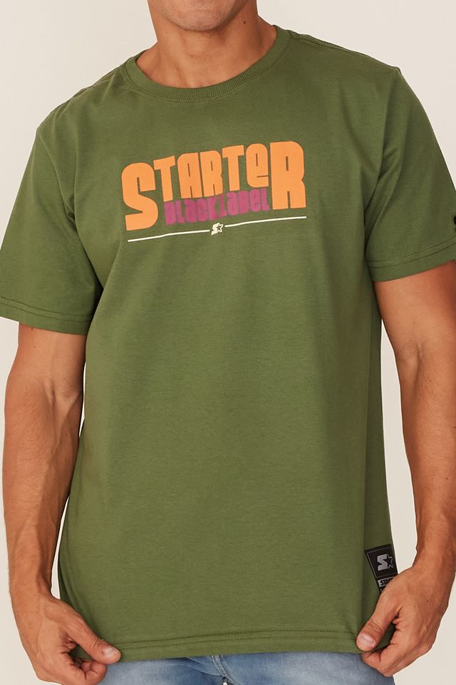 Camiseta-Starter-Estampada-Verde-Militar