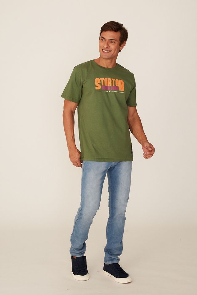 Camiseta-Starter-Estampada-Verde-Militar