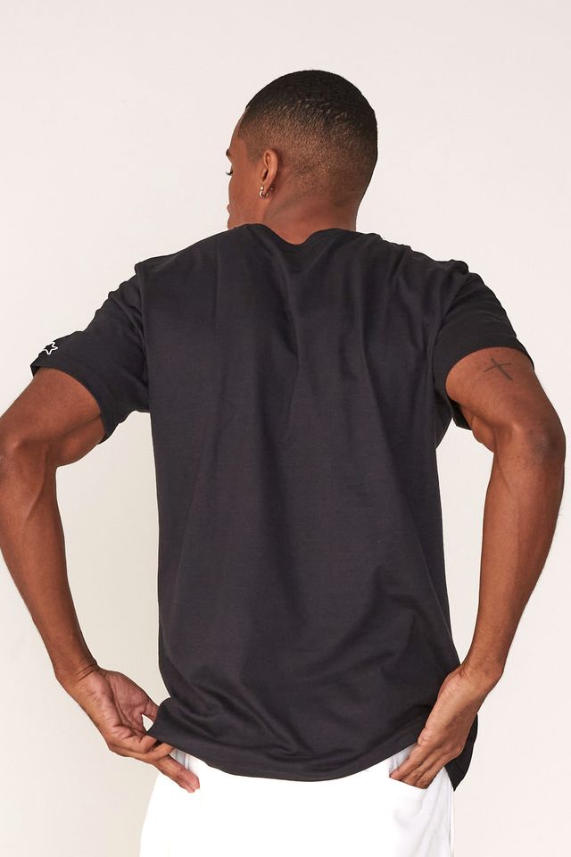 Camiseta-Starter-Estampada-Preta