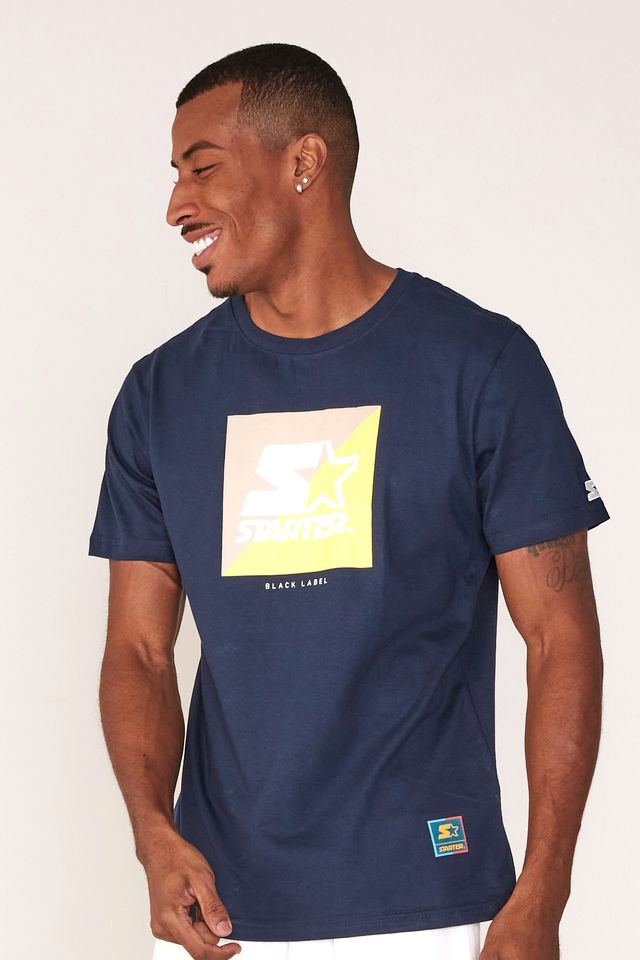 Camiseta-Starter-Estampada-Azul-Marinho