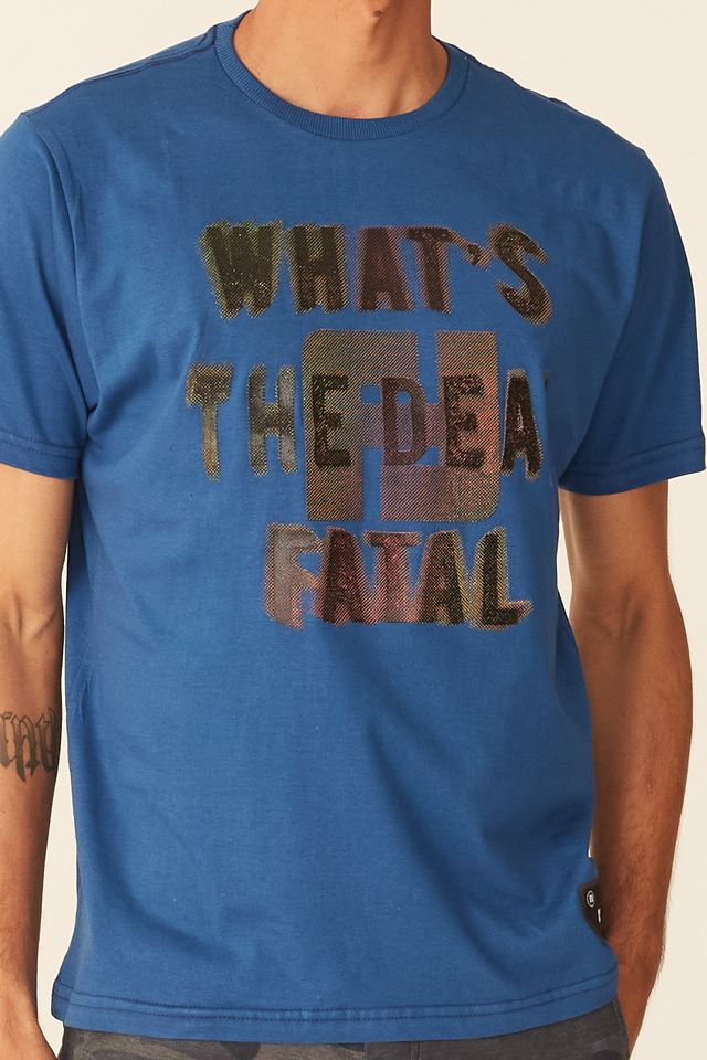 Camiseta-Fatal-Estampada-Azul