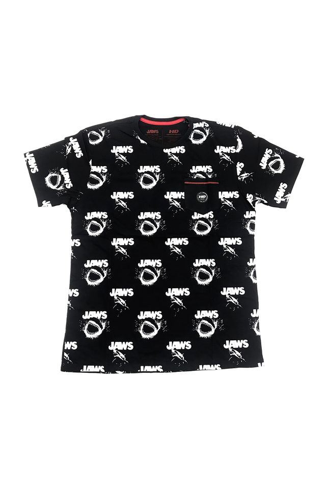 Camiseta-HD-Especial-Collab-Jaws-Preta Camiseta-HD-Especial-Collab-Jaws-Preta