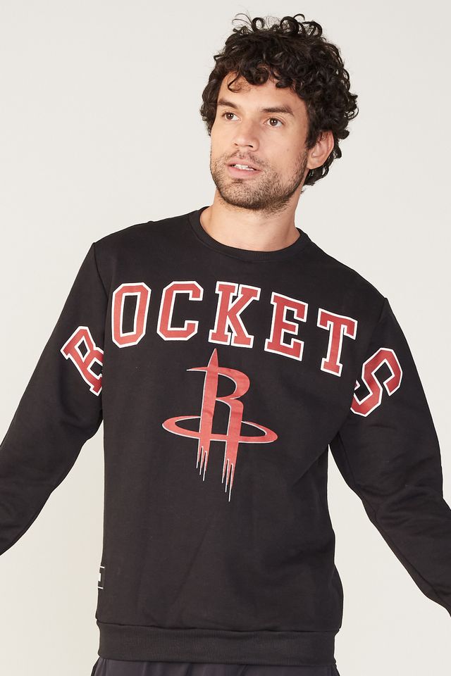 Moletom-NBA-Fechado-Gola-Careca-Houston-Rockets-Preto
