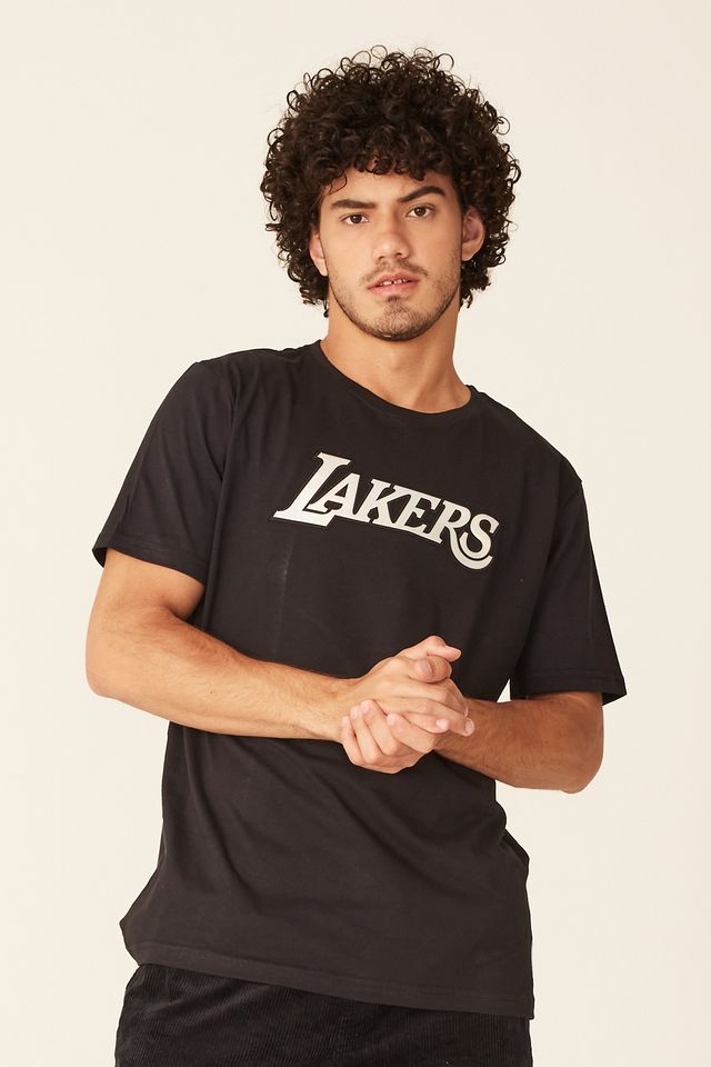 Camiseta-NBA-Holographic-Los-Angeles-Lakers-Preta