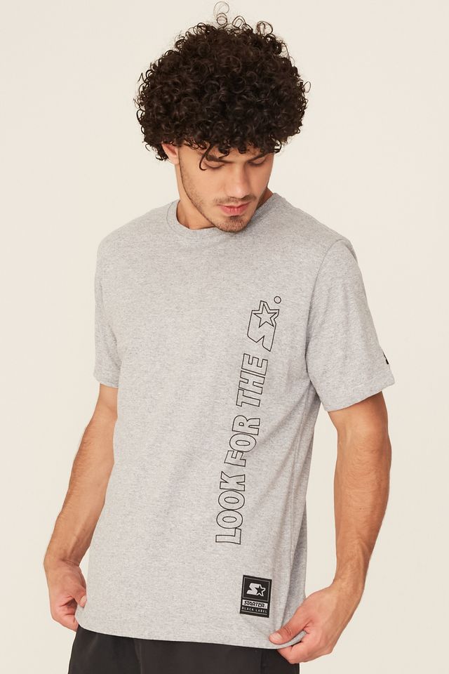 Camiseta-Starter-Estampada-Cinza-Mescla