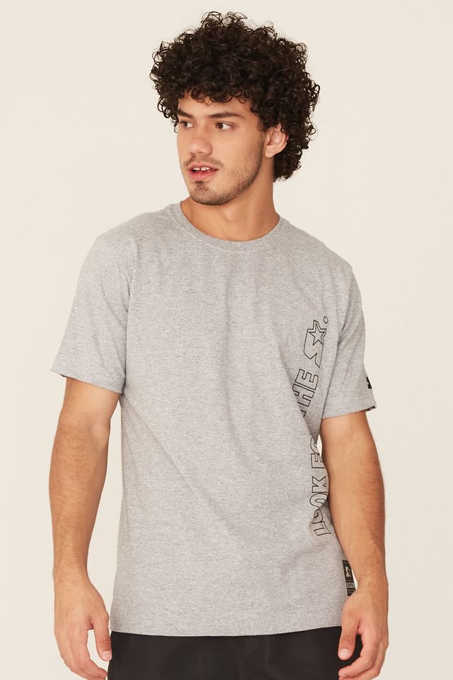 Camiseta-Starter-Estampada-Cinza-Mescla