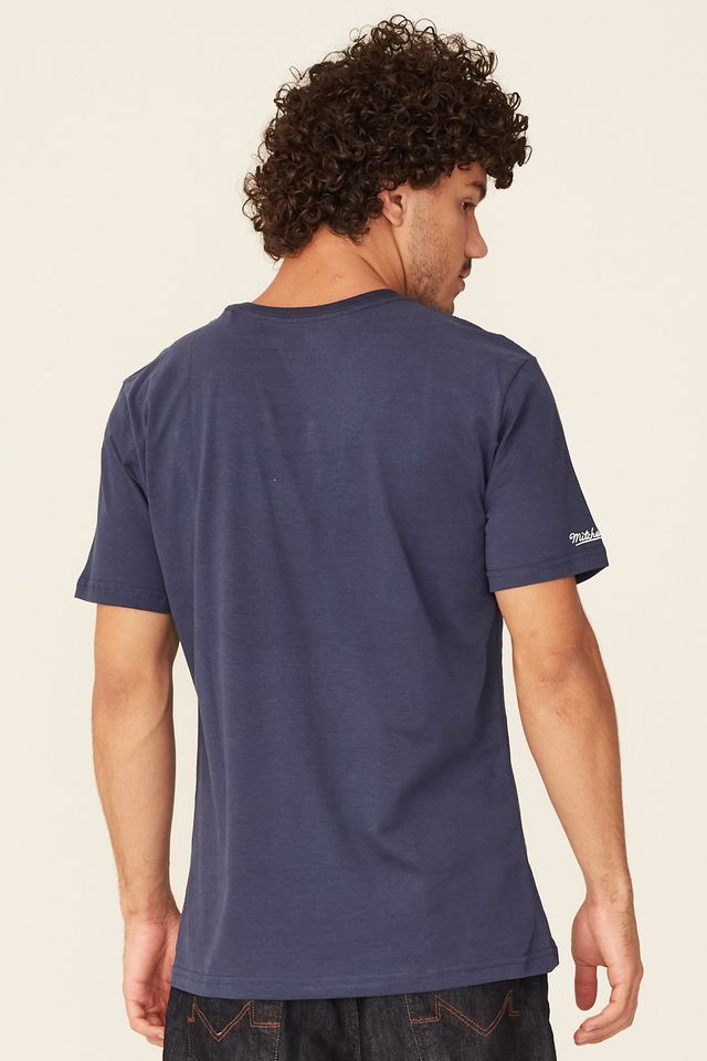 Camiseta-Mitchell---Ness-Estampada-Brand-Azul