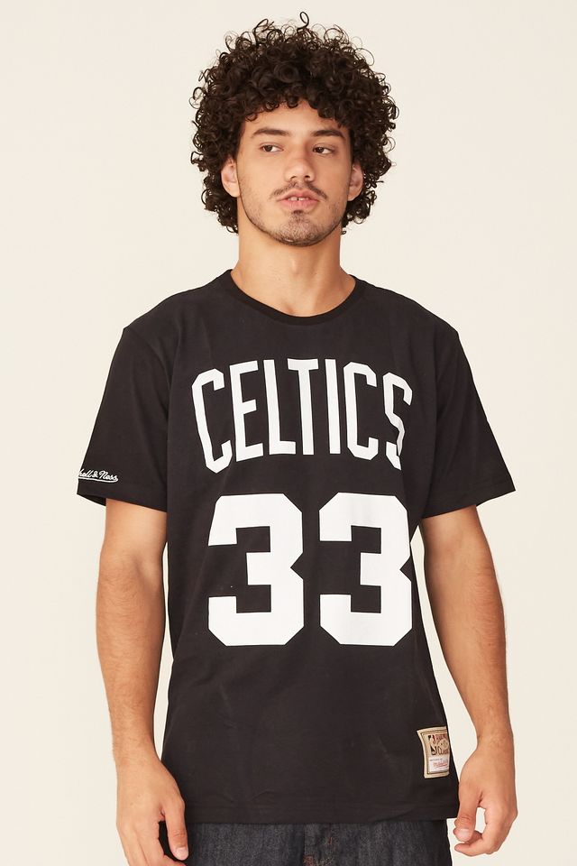 Camiseta-Mitchell---Ness-Especial-Boston-Celtics-Larry-Bird-Preta