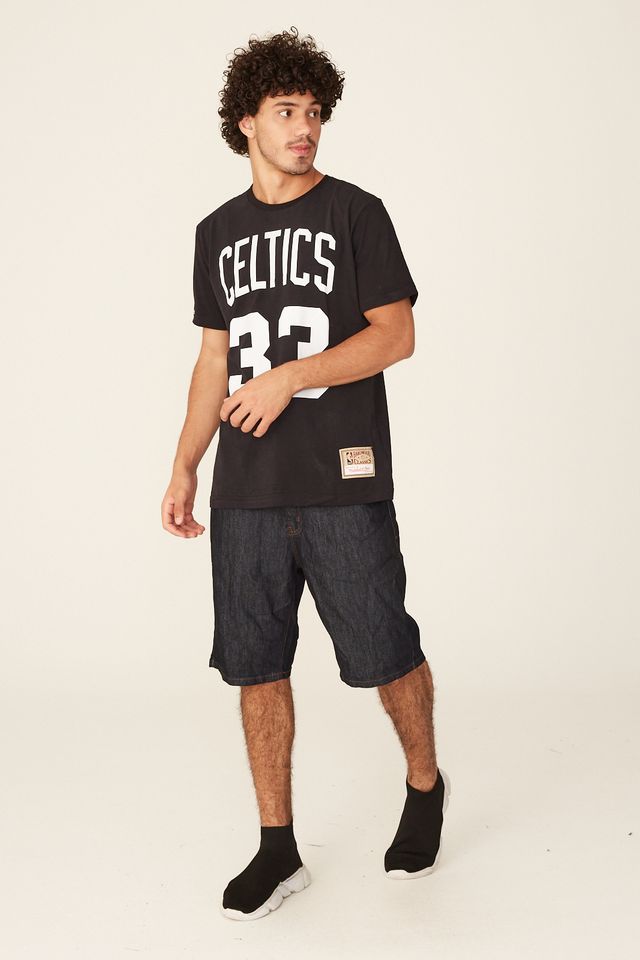 Camiseta-Mitchell---Ness-Especial-Boston-Celtics-Larry-Bird-Preta