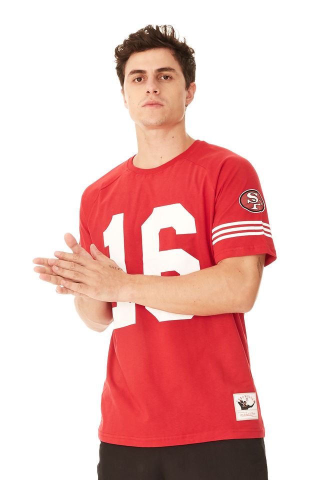 Camiseta-Mitchell---Ness-Especial-San-Francisco-49ERS-Joe-Montana-Vermelha