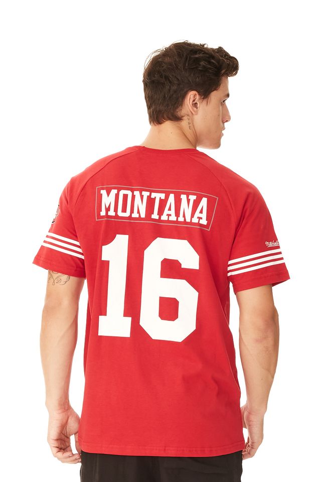 Camiseta-Mitchell---Ness-Especial-San-Francisco-49ERS-Joe-Montana-Vermelha