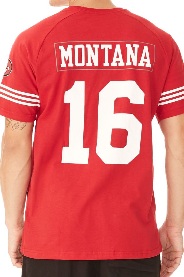 Camiseta-Mitchell---Ness-Especial-San-Francisco-49ERS-Joe-Montana-Vermelha