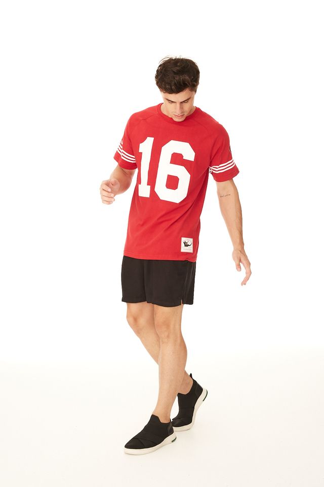Camiseta-Mitchell---Ness-Especial-San-Francisco-49ERS-Joe-Montana-Vermelha