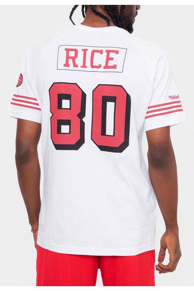 Camiseta-Mitchell---Ness-NFL-Especial-San-Francisco-49ERS-Jerry-Rice-Branca Camiseta-Mitchell---Ness-NFL-Especial-San-Francisco-49ERS-Jerry-Rice-Branca