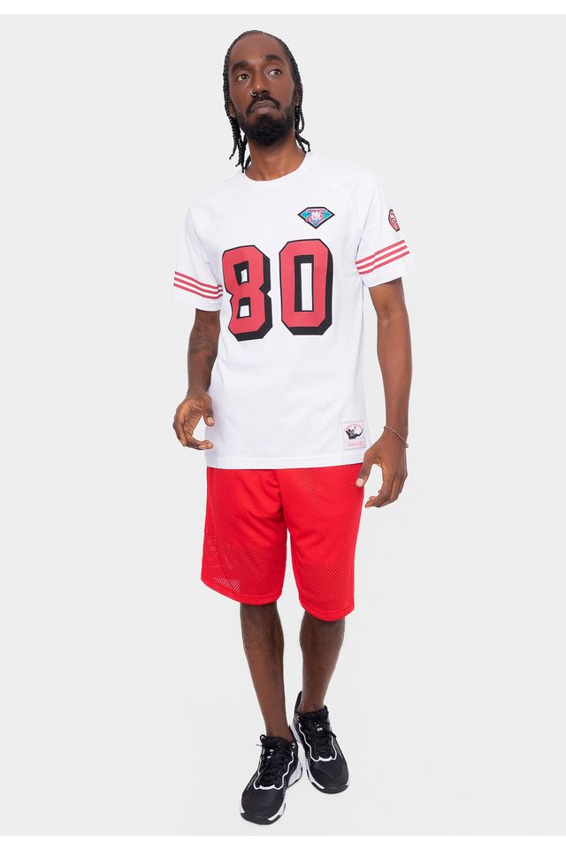 Camiseta-Mitchell---Ness-NFL-Especial-San-Francisco-49ERS-Jerry-Rice-Branca Camiseta-Mitchell---Ness-NFL-Especial-San-Francisco-49ERS-Jerry-Rice-Branca