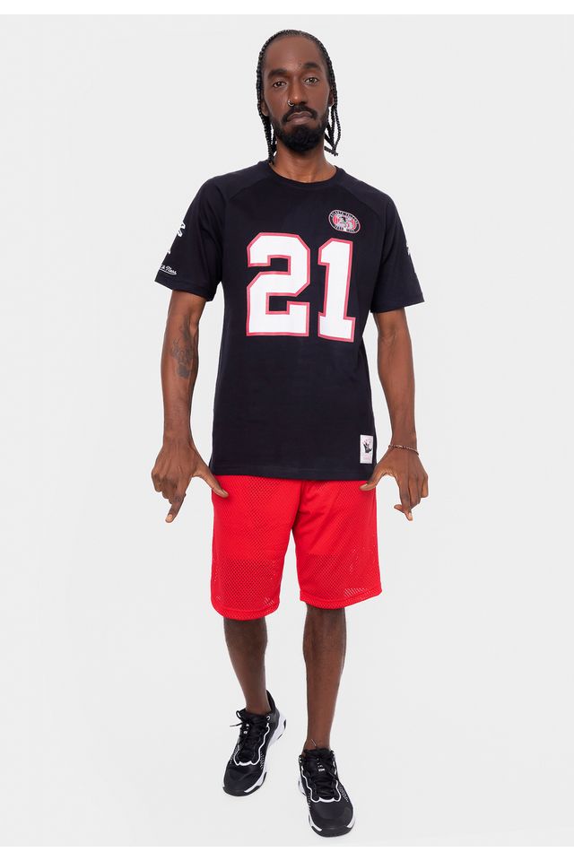 Camiseta-Mitchell---Ness-Especial-NFL-Atlanta-Falcons-Deion-Sanders-Preta