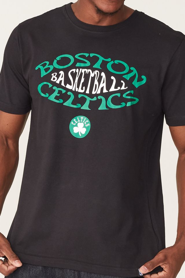 Camiseta-NBA-Estampada-Boston-Celtics-Preta