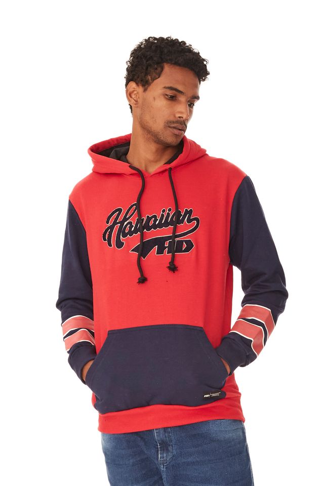 Moletom-HD-Fechado-Com-Capuz-Vermelho