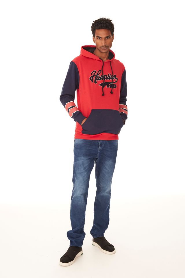 Moletom-HD-Fechado-Com-Capuz-Vermelho