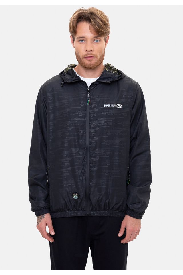 Jaqueta-Ecko-Corta-Vento-Preta Jaqueta-Ecko-Corta-Vento-Preta