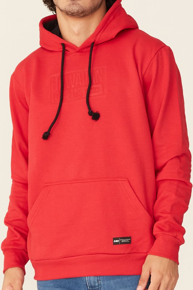 Moletom-HD-Fechado-Com-Capuz-Vermelho