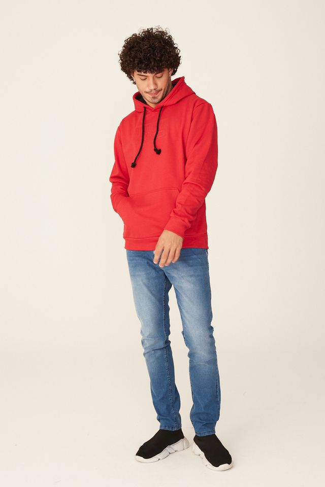 Moletom-HD-Fechado-Com-Capuz-Vermelho