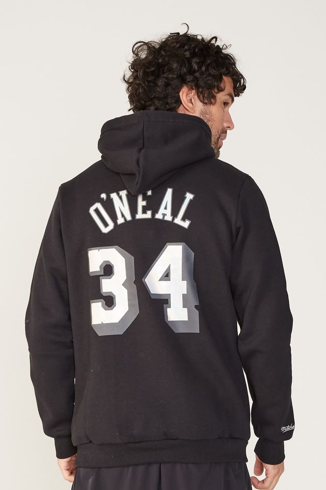 Moletom-Mitchell---Ness-Fechado-Com-Capuz-Los-Angeles-Lakers-Preto Moletom-Mitchell---Ness-Fechado-Com-Capuz-Los-Angeles-Lakers-Preto