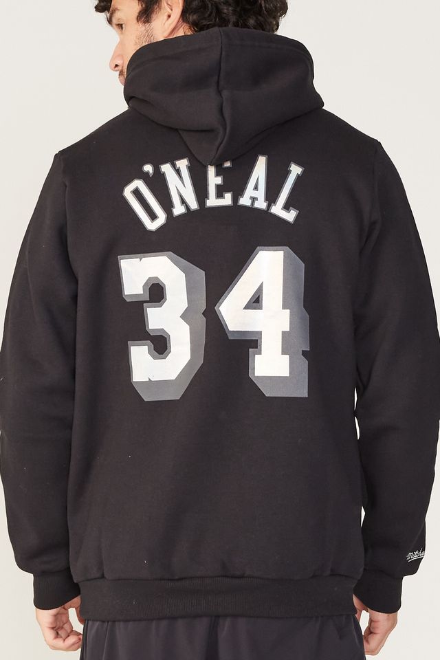 Moletom-Mitchell---Ness-Fechado-Com-Capuz-Los-Angeles-Lakers-Preto Moletom-Mitchell---Ness-Fechado-Com-Capuz-Los-Angeles-Lakers-Preto