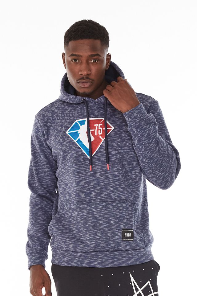 Moletom-NBA-Fechado-Com-Capuz-Diamond-Azul-Marinho-Mescla