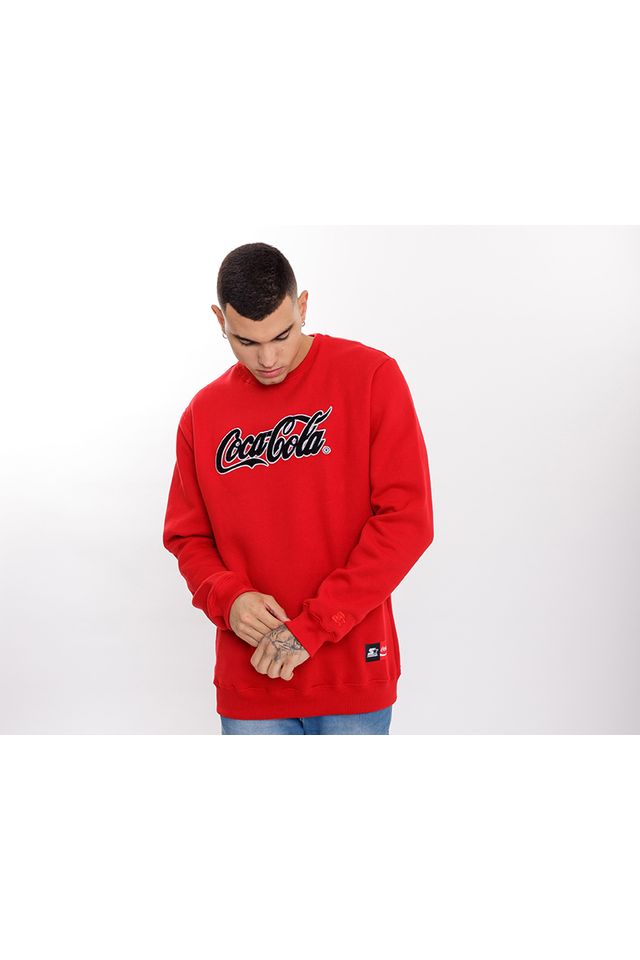 Moletom-Starter-Collab-Coca-Cola-Chenille-Vermelho