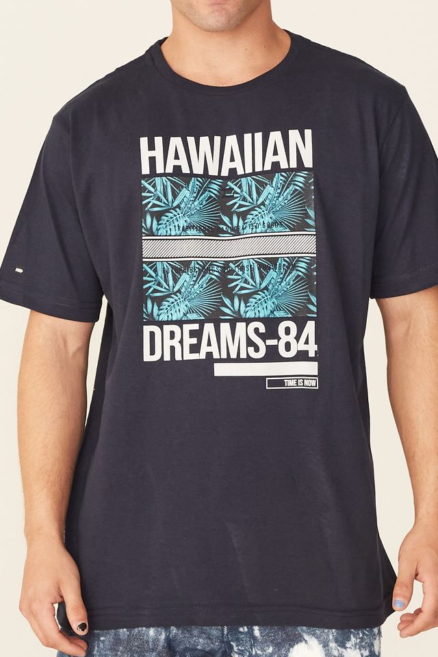 Camiseta-HD-Estampada-Time-is-Now-Azul-Marinho