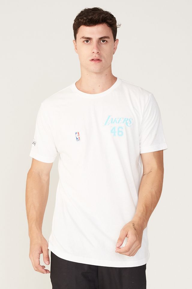 Camiseta-NBA-Estampada-Los-Angeles-Lakers-Off-White