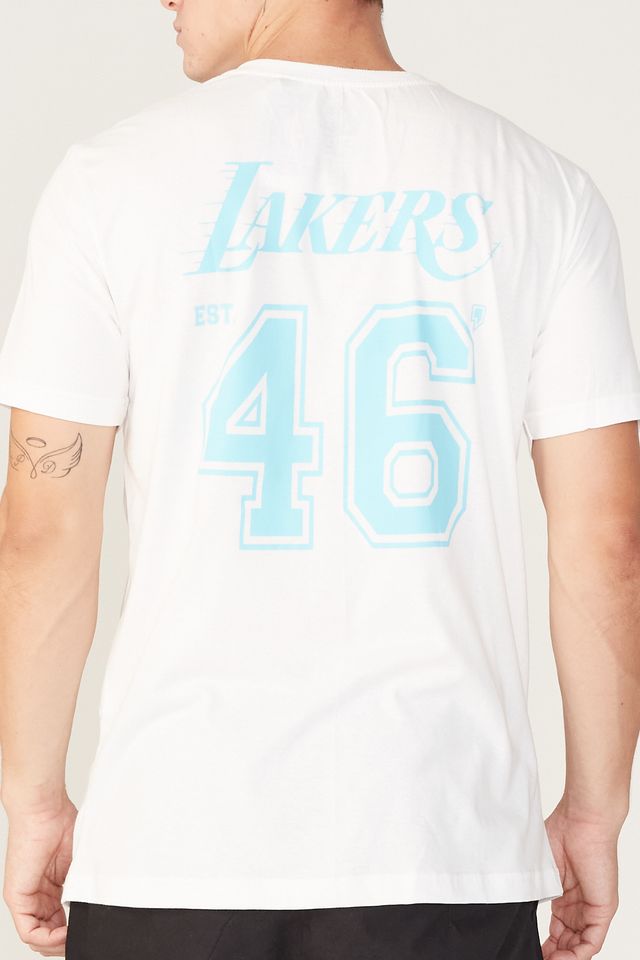 Camiseta-NBA-Estampada-Los-Angeles-Lakers-Off-White