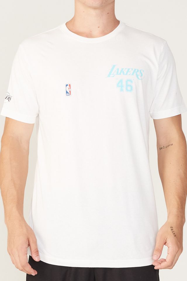 Camiseta-NBA-Estampada-Los-Angeles-Lakers-Off-White