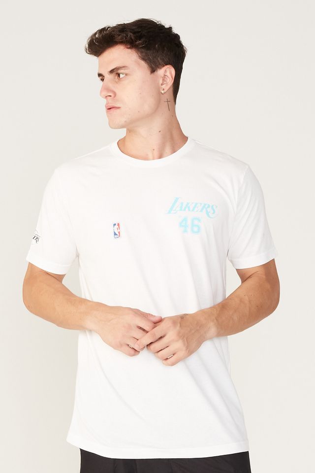 Camiseta-NBA-Estampada-Los-Angeles-Lakers-Off-White