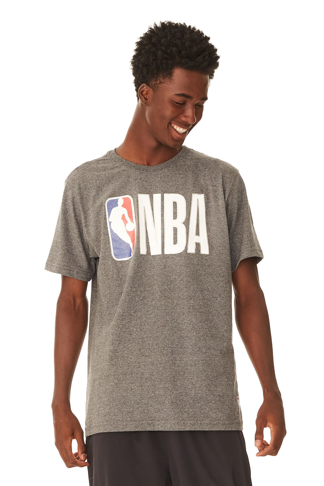 Camiseta NBA Especial Cinza Mescla Escuro - Urbane