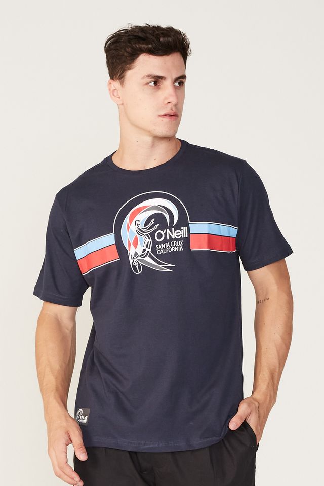 Camiseta-Oneill-Estampada-Azul-Marinho